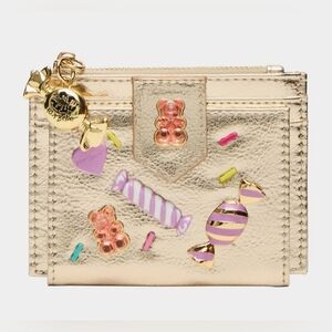 Betsey Johnson Candy Bifold Gold Wallet
